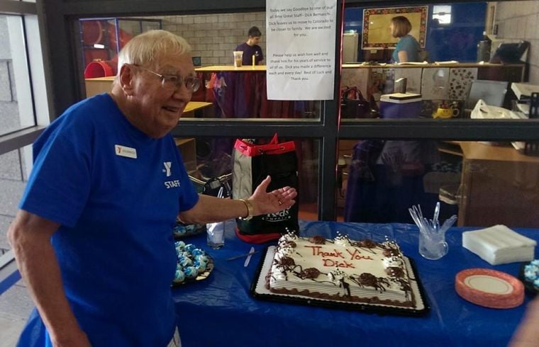 YMCA greeter Dick Bernacchi